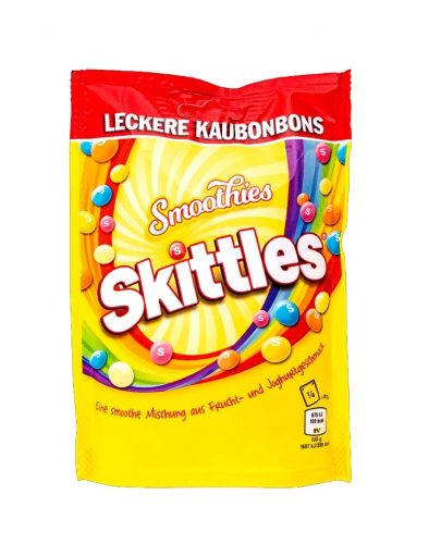 Жевательные конфеты Skittles Smoothies со вкусом фруктов,160 гр